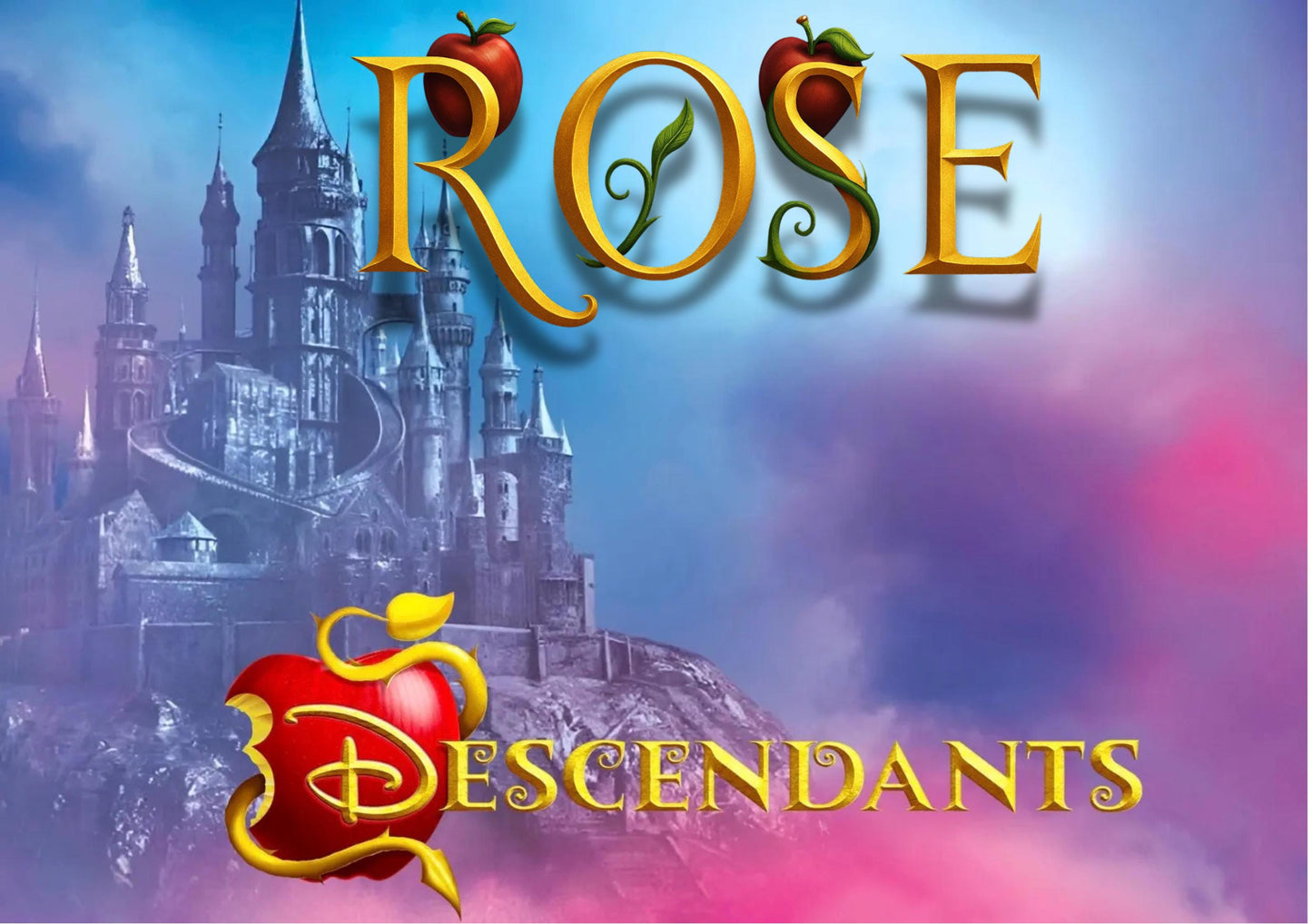 Personalised  Descendants Placemat & Coaster    –Personalised -  Descendants  , Kids Tableware – Custom Designs Available