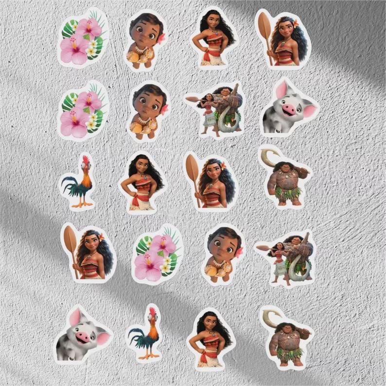 Personalised Moana Stationery Gift Set | Mini Notebook, Stickers, Keychain & More -