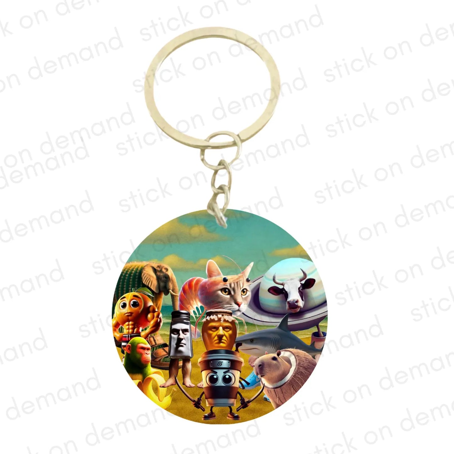 Italian Brainrot  Keychain Party Favor